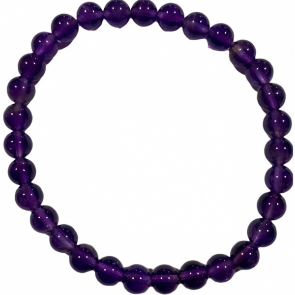 Amethyst - Crystal Bead Bracelet